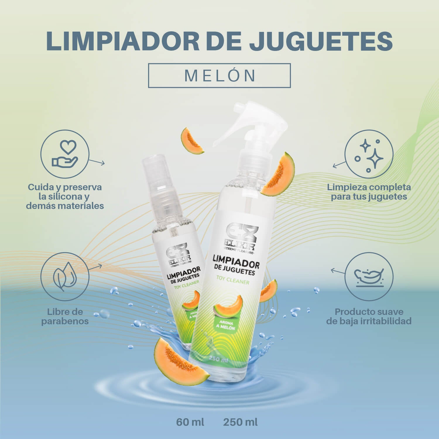 Limpiador De Juguetes Elixir De Melón