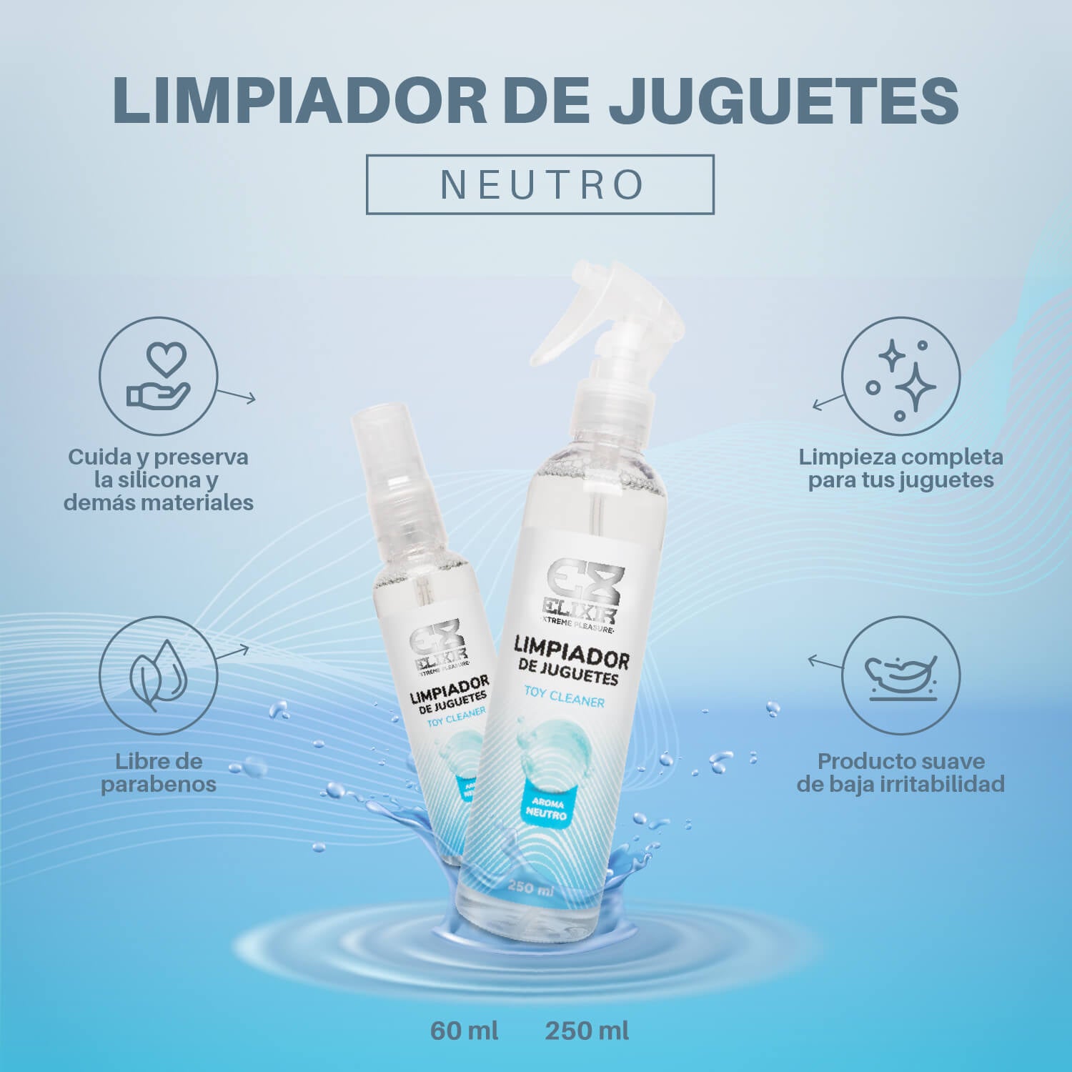Limpiador De Juguetes Elixir Neutro