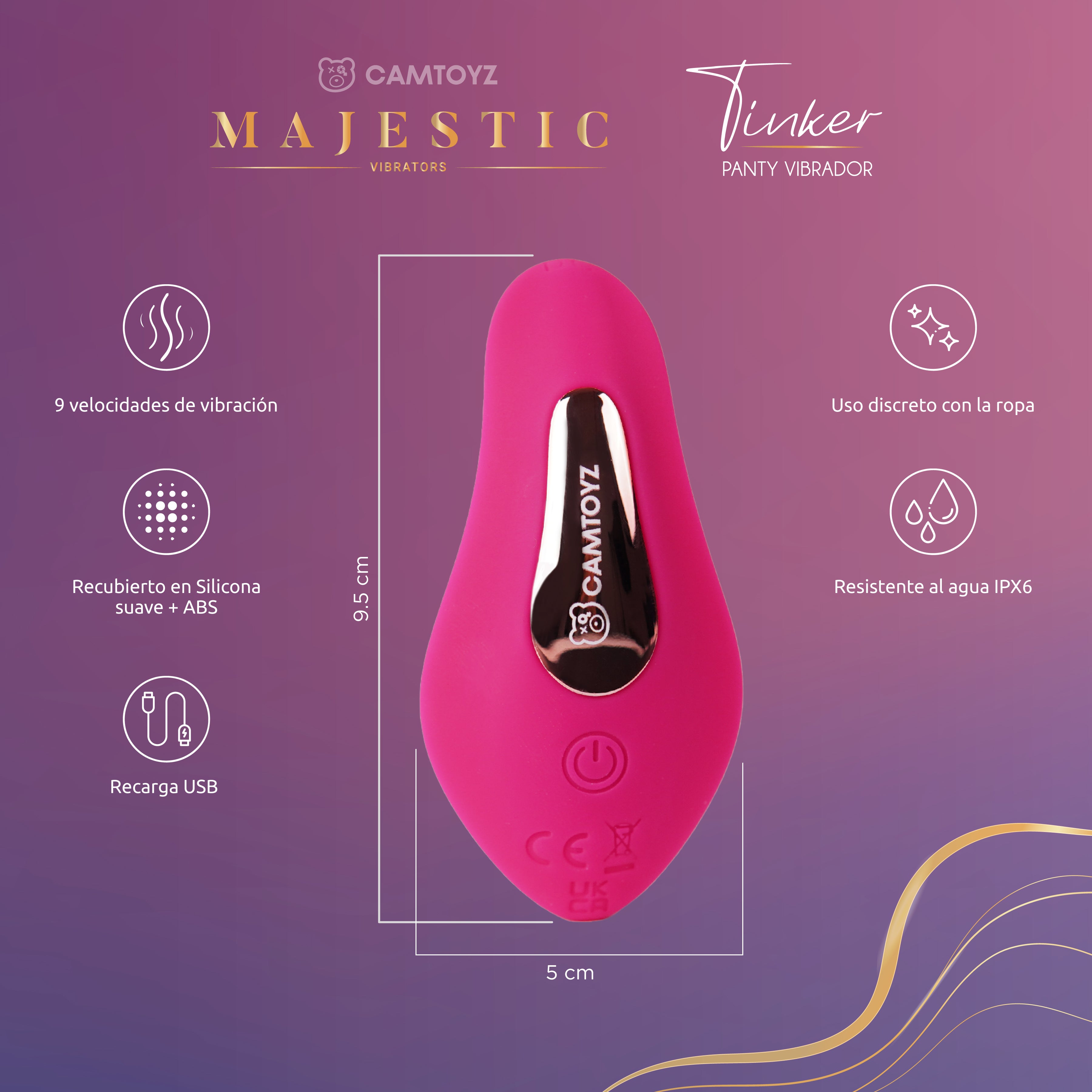 Panty Vibrador Tinker Majestic